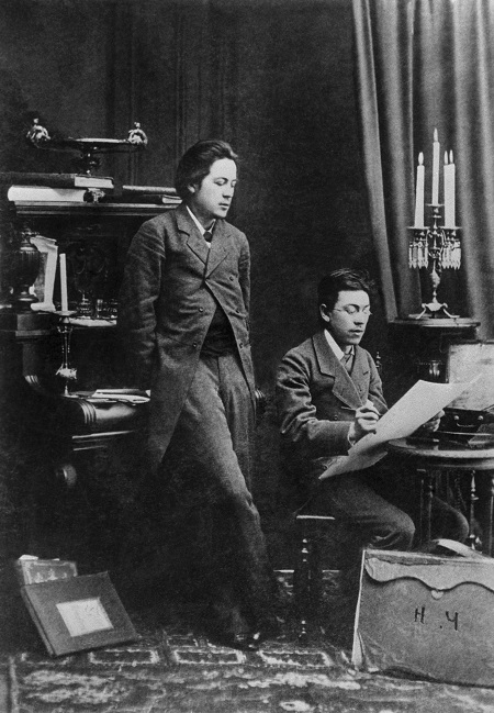 Anton Chekhov and Nikolai Chekhov, 1883